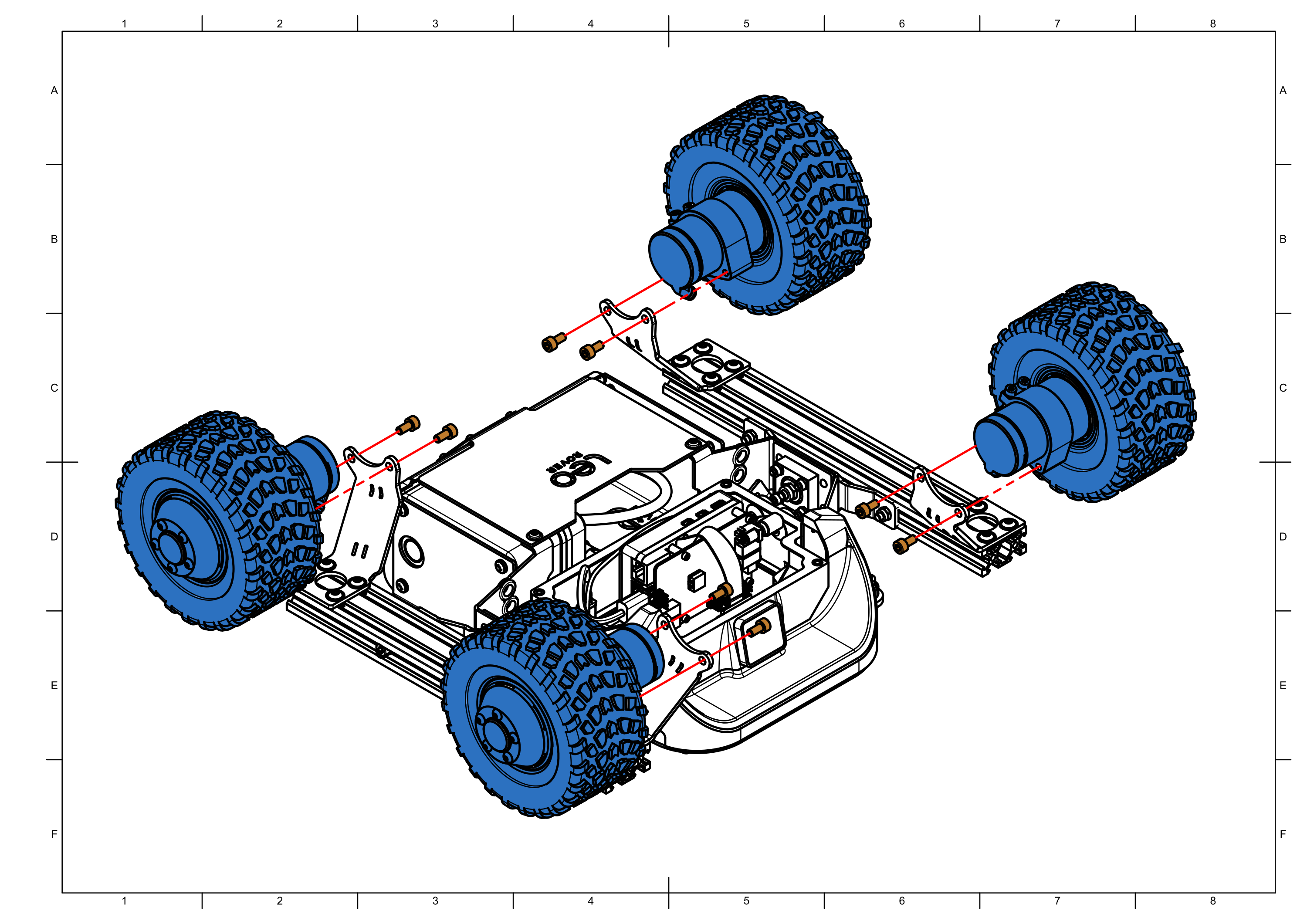 Attaching wheels